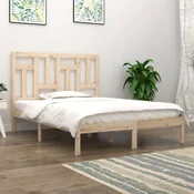 Okvir za krevet od masivnog drva 135 x 190 cm bracni