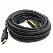 3G (88951) kabl HDMI (muški) na DVI (muški) 5m crni