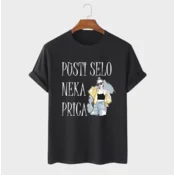 MAFIMI Ženska majica Neka prica selo, Crna
