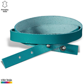 Princ Leather Kožna narukvica, Unisex, Tirkizna