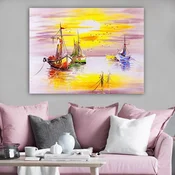Wallity Dekorativna slika na platnu, 70x100cm, Šarena