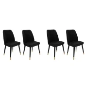 Hanah Home Hugo 366 V4 Stolice, Crne