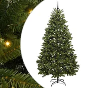 Vidaxl Umestno božično drevo med 300 LED Zelena 270 cm PVC in kovina