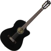 Fender CN-140SCE WN 4/4 Black Elektro klasicna gitara (Kao novo)