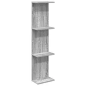 vidaXL vidaXL Stenska polica Siva Sonoma 25 x 15 x 100 cm Inženirski les, (5000306963)