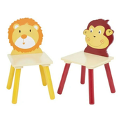 Kinder home deciji drveni sto sa 2 stolice šareni ( TF3868-2 )