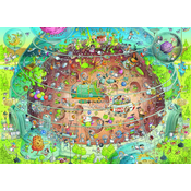 Heye Puzzle Crazy Zoo: Cosmic Pavilion 1000 kosov