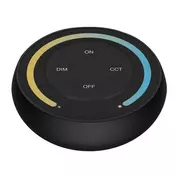 MiBoxer Stenski LED upravljalnik Mi-Light Sunrise S1 RF 2.4GHz CCT dimmer črne barve