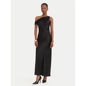 HUGO Cocktail obleka 50570920 Črna Slim Fit