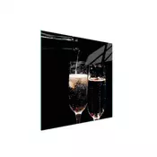 shumee STEKLENA ZAŠČITNA PLOŠČA ZA ŠTEDILNIK ZA VINO 50x52