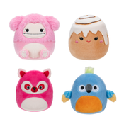 SQUISHMALLOWS Micromallows 4Pack - Rakun, Bigfoot, Ara, Cimetova rolka