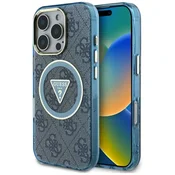 1 to 3 Guess Ovitek 4G Krož Trikotnik Za Magsafe Za Iphone 16 Pro Zaščita In