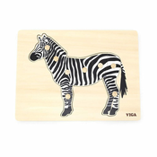 Montessori edukativna slagalica Viga - Zebra