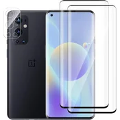 shumee 2x 9H KALJENO STEKLO ZA ONEPLUS 9 PRO ZAOBLJENE STRANKE + ZAŠČITA ZA KAMERO