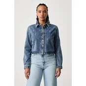 HUGO Jeans jakna Glamori_B 50569826 Modra Regular Fit