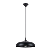 Sollux SL.1330 - Luster na sajli GINA 1xE27/15W/230V precnik 38 cm crna