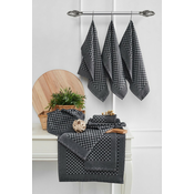 Hermia Lola Anthracite Set kuhinjskih krpa
