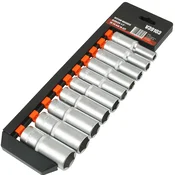 Komplet dolgih nasadnih nastavkov 1/2 10-24mm 10kos 66310