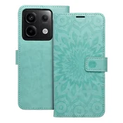 OEM Torbica MEZZO Book za XIAOMI Redmi Note 13 Pro 5G, mandala, zelena