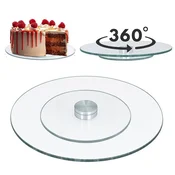 Stekleno vrtljivo stojalo za torte, krožnik, 30 cm