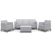 SCANDI FORMA SET 3 SEDEŽI – Pepelno siva/Storm siva