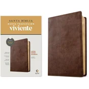 Biblia Letra Súper Gigante Ntv, Con Filament (Sentipiel, Café Rústico, Letra Roja)
