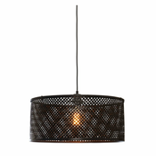 Crna viseca svjetiljka s bambusovim sjenilom o 50 cm Java – Good&Mojo