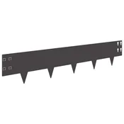 Vidaxl Robovi trave 50 szt. 100 x 20 cm Jeklo Črna