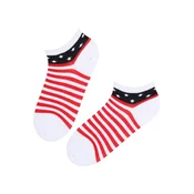 Sokisahtel Nogavice USA low-cut cotton socks bela