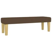Vidaxl Klop temno rjava 100x30x30 cm blago