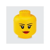 Škatla za shranjevanje, velika, glava, LEGO, deklica