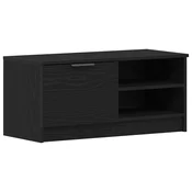 Vidaxl TV omarica Črna Orehovina 80 x 35 x 36,5 cm Konstruiran les