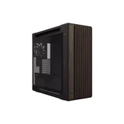 ASUS ProArt PA602 Wood Edition Modern Black ATX/E-ATX računalniško ohišje, kaljeno steklo, 1x 140 mm in 2x 200mm pred-nameščeni ventilatorji, podpora za USB 20Gbps