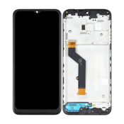 Motorola Moto E7 Plus XT2081 - LCD zaslon + steklo na dotik + okvir (Black) TFT
