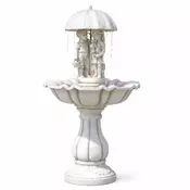 Casa Padrino Baroque Fountain White A� 79 x H. 138 cm - Nostalgic Garden Fountain