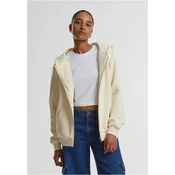Womens zip-up sweatshirt Fluffy cream
