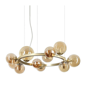 Ideal Lux - LED Lestenec na vrvici PERLAGE 11xG9/3W/230V zlata