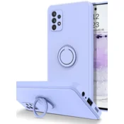Silikonski ovitek Liquid Ring za Samsung Galaxy A33 A336 5G - moder