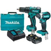 Makita MAKITA COMBO KIT 18V DLX2142S (DHP453+DTD152) 2x3,0Ah, (21386775)