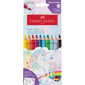 Boje drvene 10boja Jumbo Grip Unicorn Faber Castell 110923 blister