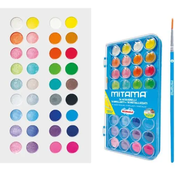 Vodene boje Mitama - 36 boja, perive
