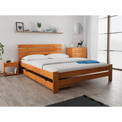 Postelja PARIS povišana 140 x 200 cm jelša Posteljno dno: Z lamelnim dnom, Vzmetnica: Vzmetnica Deluxe 10 cm