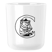 Plastični lonček MOOMIN ABC 200 ml, črka C, bela, RIG-TIG