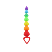 Rainbow Heart Beads- analne kuglice, 21.5 cm