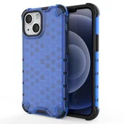 HURTEL Ohišje Honeycomb, oklepni ovitek z gelastim okvirjem za iPhone 13 mini, modre barve