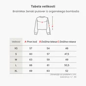 BrainMax ženski pulover iz BIO bombaža svetlo modre barve Velikost: XXL