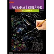 Artlover Slikanica z mavrico za praskanje Delfini 20x25cm