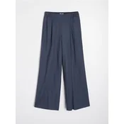 Sinsay - Široke pantalone sa mešavinom lana - steel blue