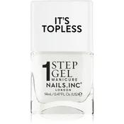 Nails Inc. It’s Topless gel lak za nohte za dolgoobstojen učinek odtenek Emma 14 ml