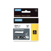 Dymo Rhino Schriftband, Nylon, weiss